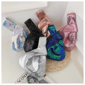 Aidonger Solid Color Sequin Wristlet Clutch – Sparkly Mini Party Bag for Girls Night & Going Out