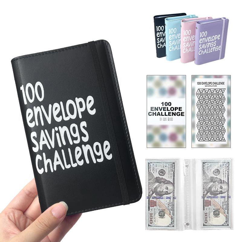 100 Days Saving Challenge Coin Envelope BudgetStorage Book - Binding Covers With Daily Savings Tracker,Habit-Forming System, And Cash Savings Goal Of $5050Develop A Consistent Savings Habit