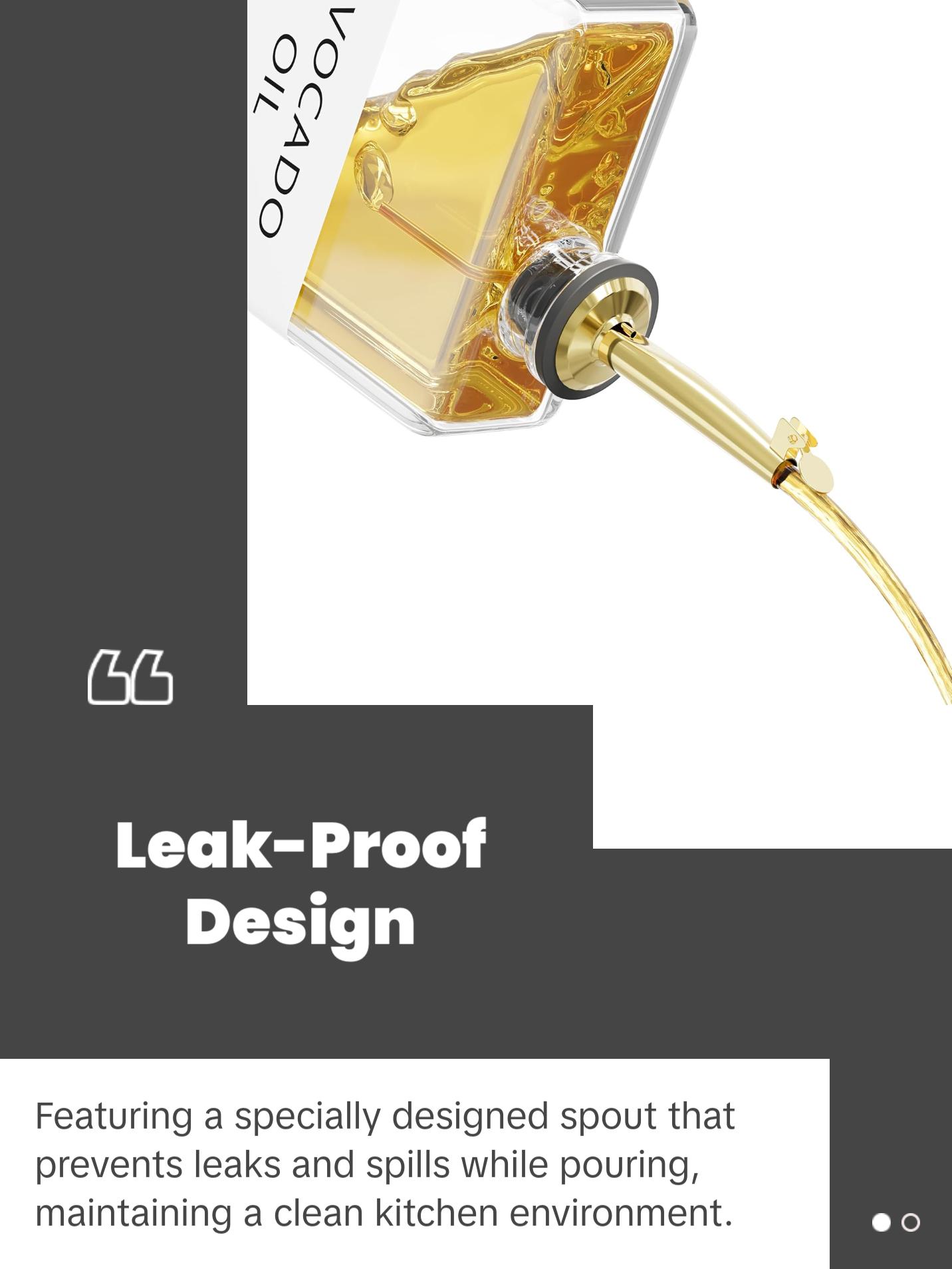 Kitchen Cooking Oil Dispenser Set, Olive Oil & Vinegar Bottles, Soy Sauce Dispenser - 4 Pieces, Gold, Elegant Book Design, Durable, Leak-Proof, Easy-Pour Spouts, Perfect for Kitchen, Dining Table