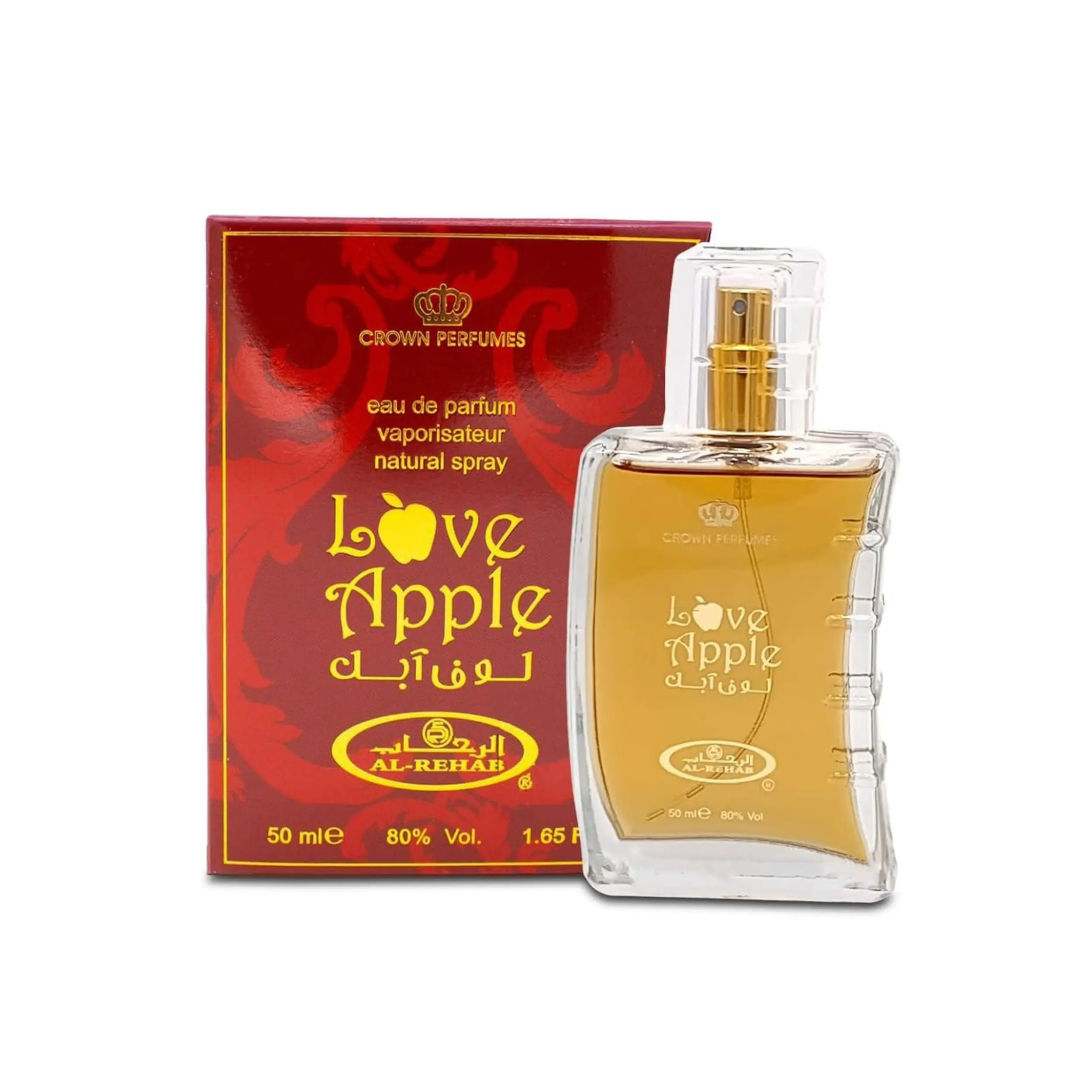 Al Rehab Love Apple Perfume, 1.65 fl oz, Women's Fragrance, Beauty Products, Long Lasting Perfumes, Candy-Flavored Fragrance