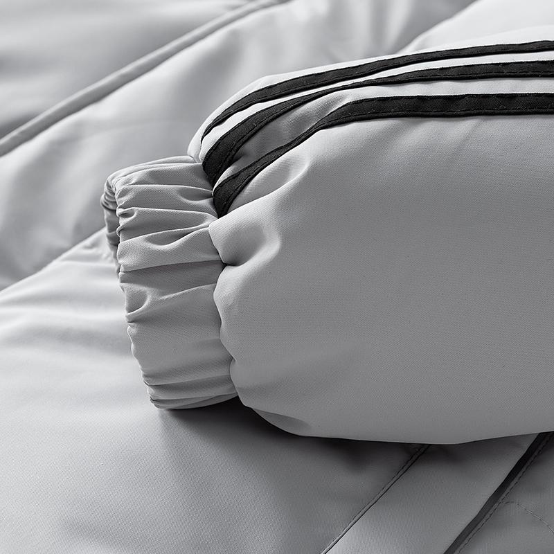 Casual Padded Jacket Men Winter Thick Warm Hooded Coats Zipper Fashion Menswear for Cold Weather polyester fiber Padding Trendy Style