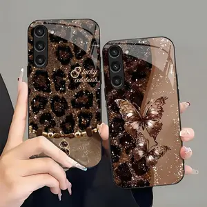 Suitable for [Galaxy S23 5g] high-end women's phone case🤩，the pattern is printed, not glitter; various leopard print patterns are available，drop-resistant and fingerprint-proof YM99