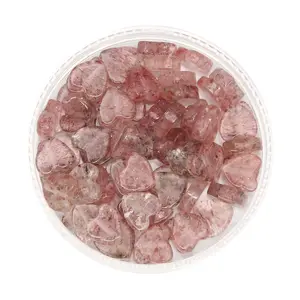 STRAWBERRY QUARTZ - Stone Heart Beads