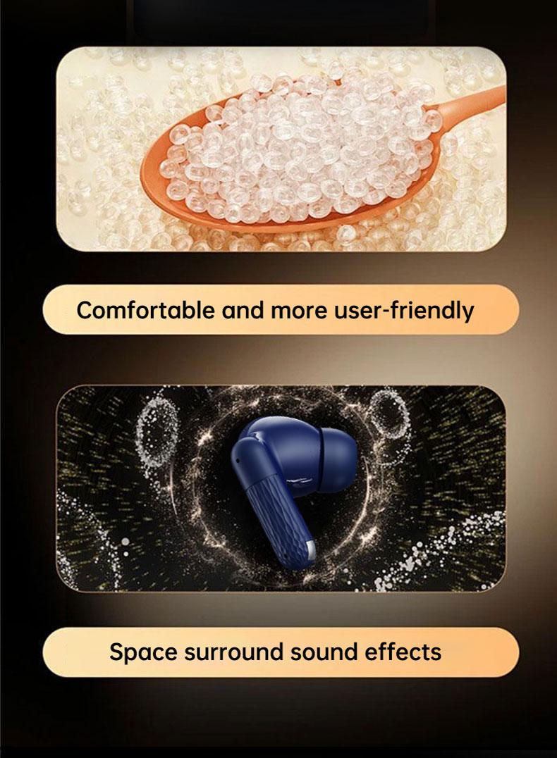 Acer OHR548 Smart Noise Cancelling Earbuds, Wireless Stereo Earphones, Extra Long Battery Life, Universal Fit for Men and Women, Comfortable Wear, Noise Isolation Headphones, Compact Headset Design,   Bt.  noise cancelling headphones Audio Blue Electronic