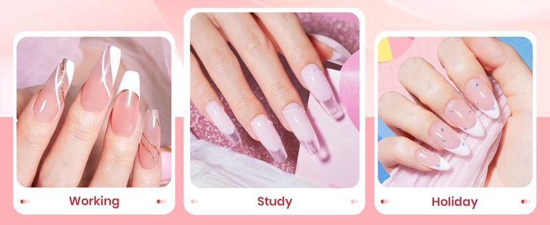 Beetles 6Colors Poly Gel Nail Extension Kit, Manicure Starter Kit Professional DIY Nail Art Kit for Starter with UV Lamp Top Coat Base Gel, Gift for Women gift for girls, Nail Manicure at home, Beginner friendly #TikTokShopBacktoSchool