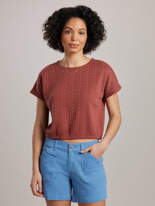 UNIONBAY Women's Casual Sleeveless Essential-Fit Skagit Cable Knitting Pullover Top, 1-Piece