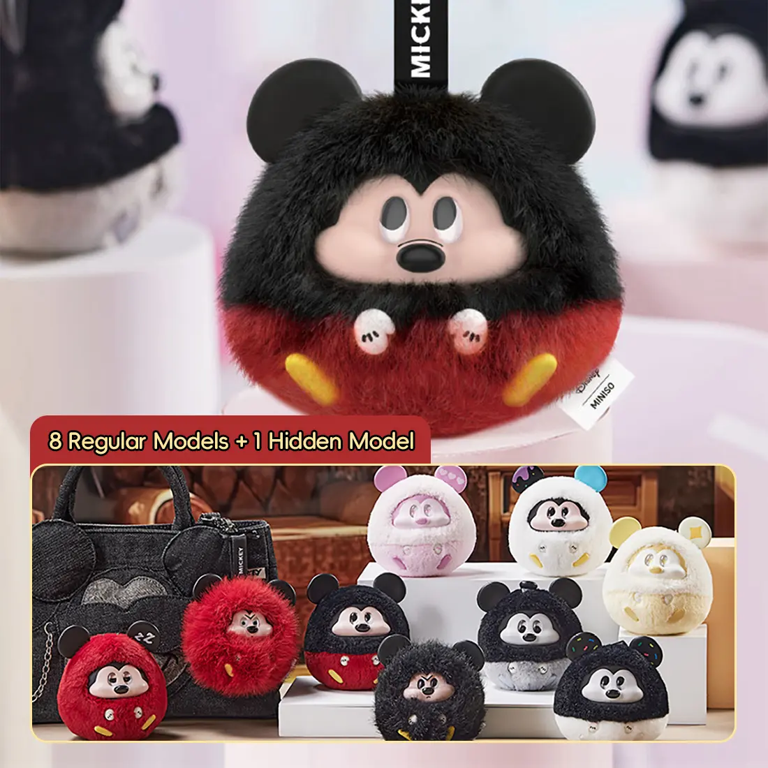 Unbox Magic! Disney Mickey Fun Collision Blind Box Plush & Vinyl Keychains | Backpack, Purse & Collectible Must-Haves#Summervibes, Back To School