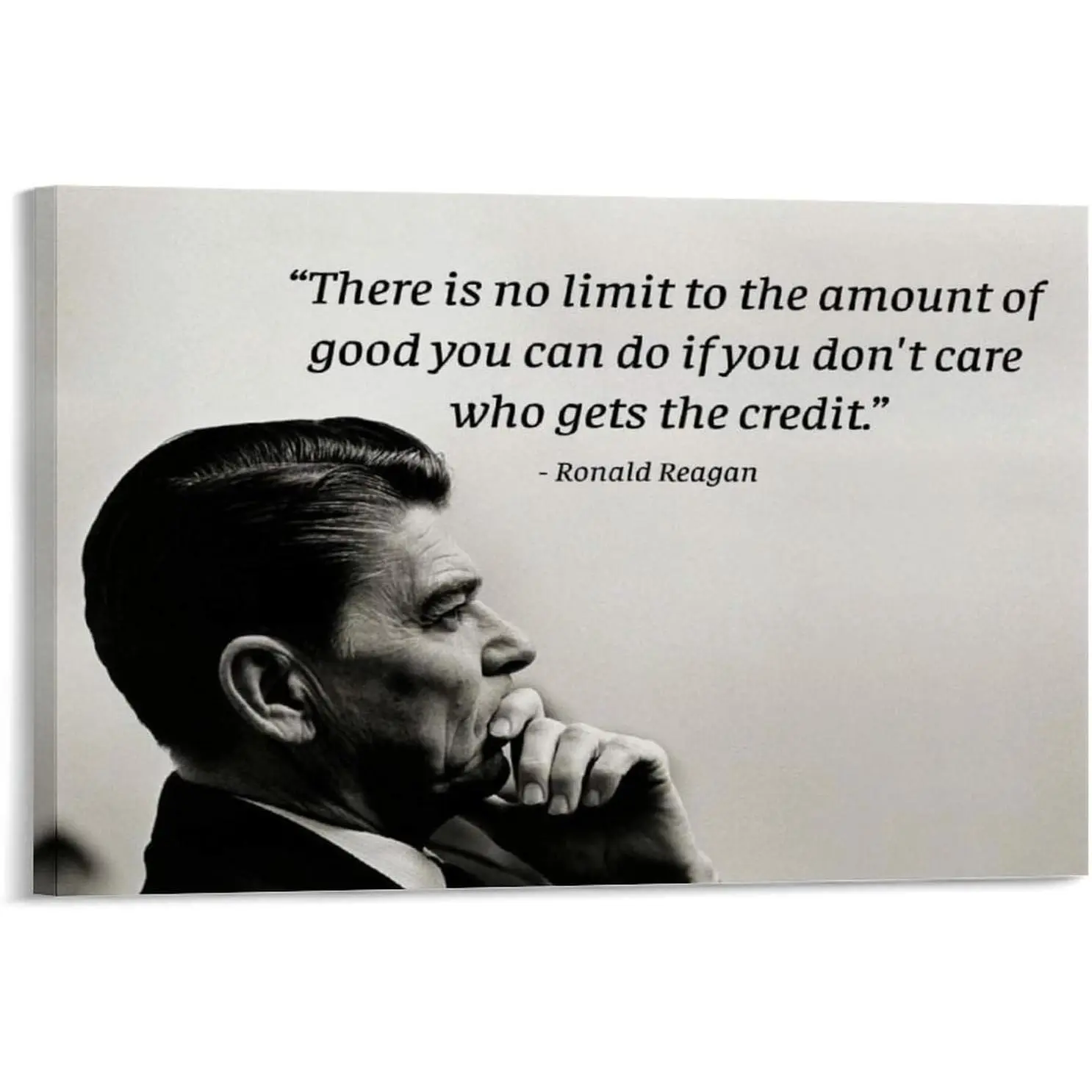 American Politician Actor Ronald Reagan Vintage Portrait Quote Poster (1) Bedroom Office Room Printed Canvas Poster Wall Art Decoration Painting Aesthetic Poster
