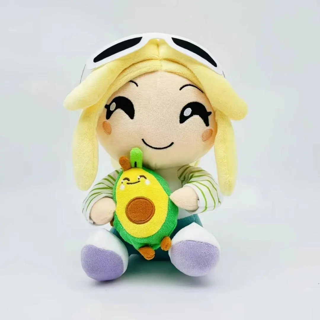 2025 New In-Stock 24cm Avocado Playz Soft Plush Doll - Cute Anime Dolls, PP Cotton Stuffed Toy, Unisex Children's Sleep Companion, Birthday Gift