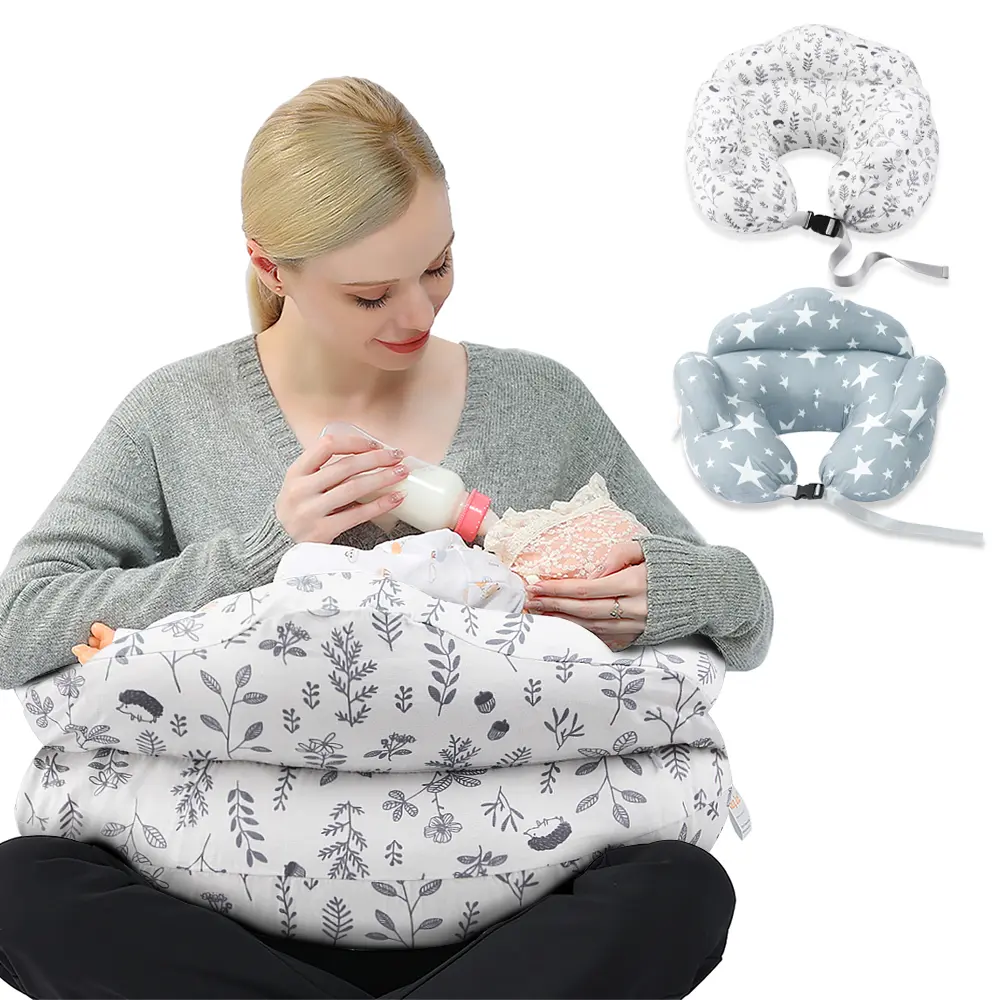 Chilling Home Multifunctional Nursing Pillow For Breastfeeding, Baby Nursing Pillow For Newborn, Nursing Essentials For Bottle And Breastfeeding, Breast Feeding Pillows Support For Mom And Baby With Removable Cover Newborn Baby#SummerVibes