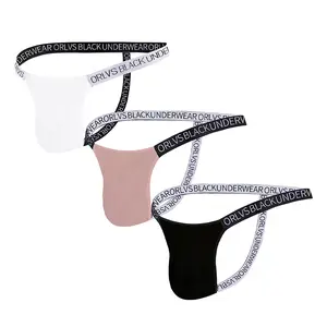 ORLVS  Men Underwear Men Jockstrap Men Briefs Gay Penis Pouch Breathable Mens Bikini Underwear Tanga Thongs Men Jockstrap
