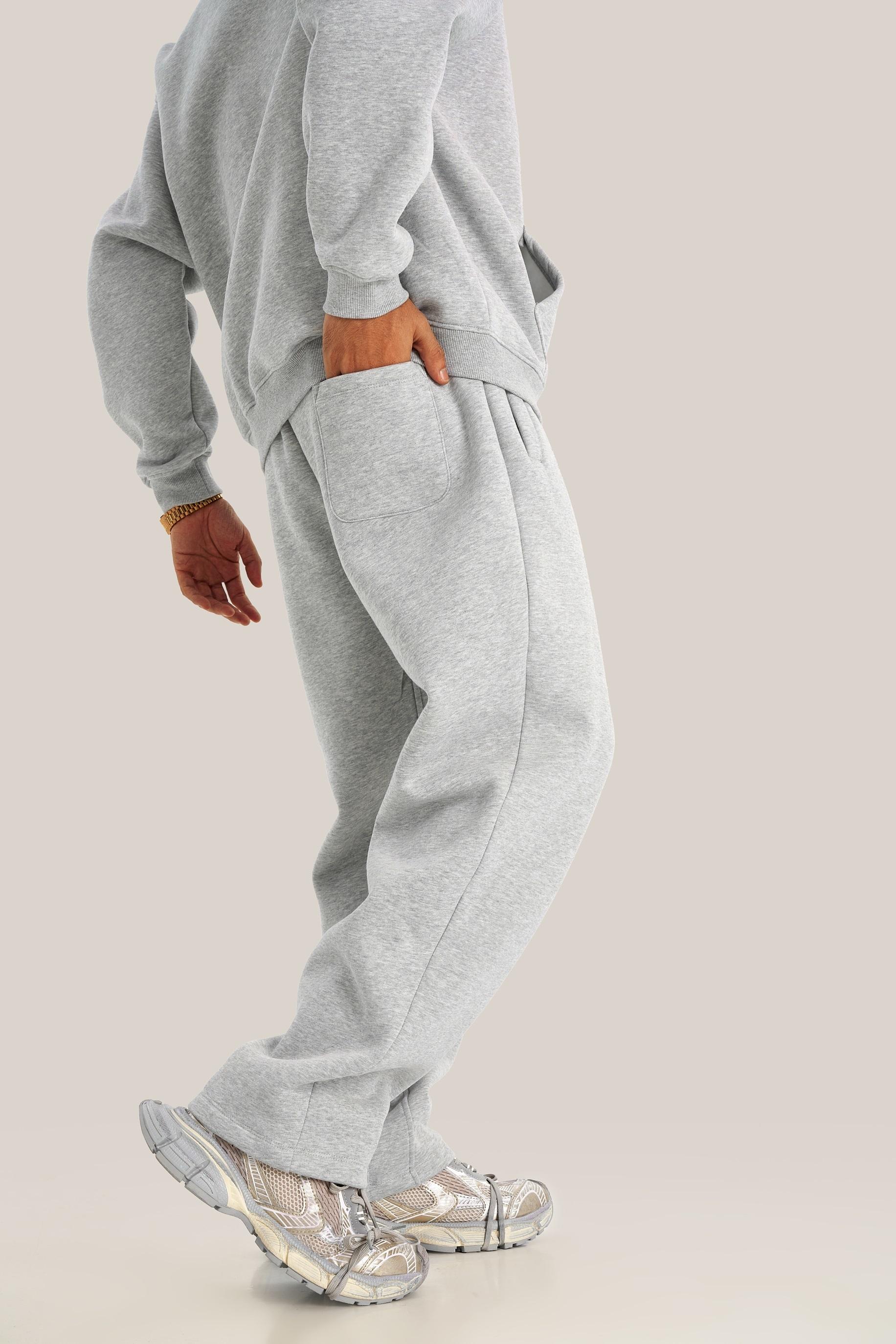 EVELLYHOOTD 600GSM Straight-Leg & Cuffed Baggy Fleece Sweatpants – Unisex Retro Streetwear for Spring Fall Winter | Soft & Cozy Fit【2025 New Drop】
