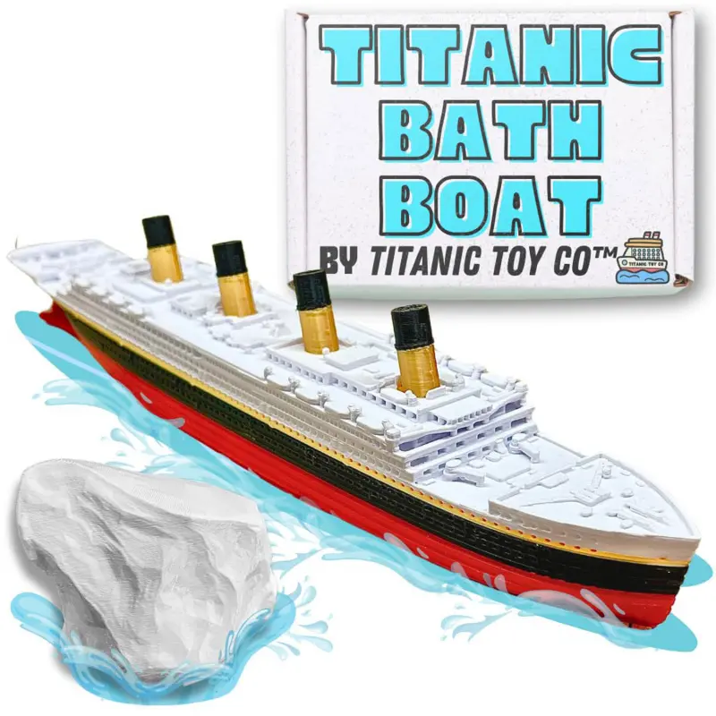 Titanic Model Ship Split Into Two Parts, 3D Printed Detachable Titanic Figurine, Collectible Titanic Break-Apart Display Piece, Display Ready, Detail, Interactive