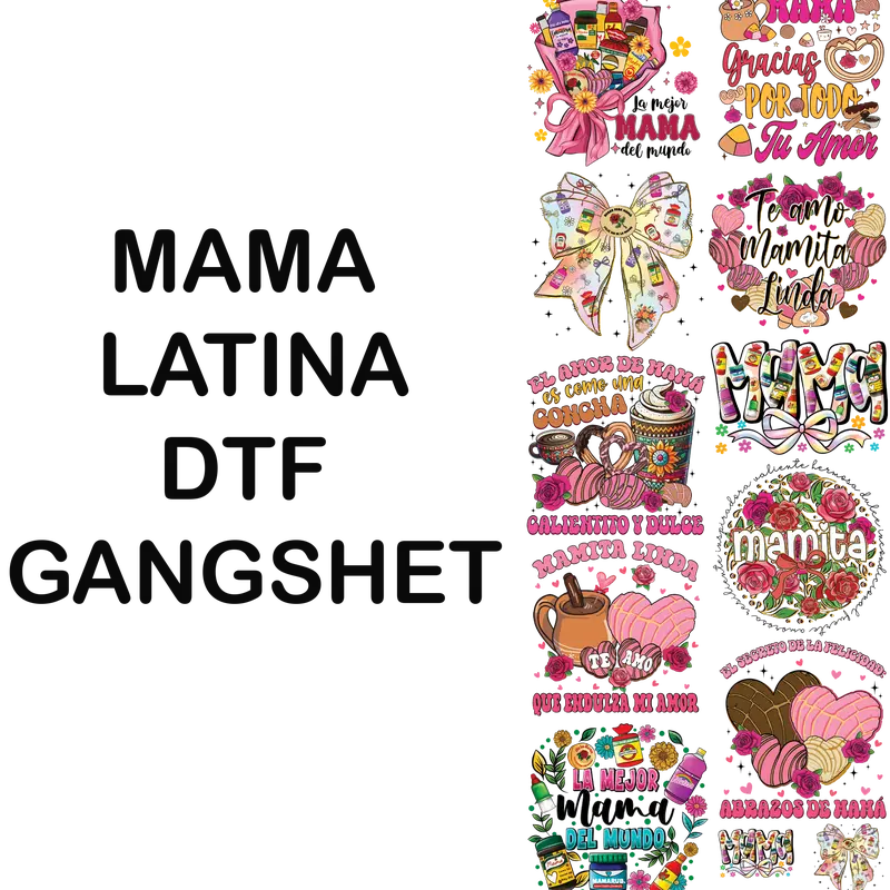 MAMA LATINA DTF GANGSHEET FOR SHIRT MAKING