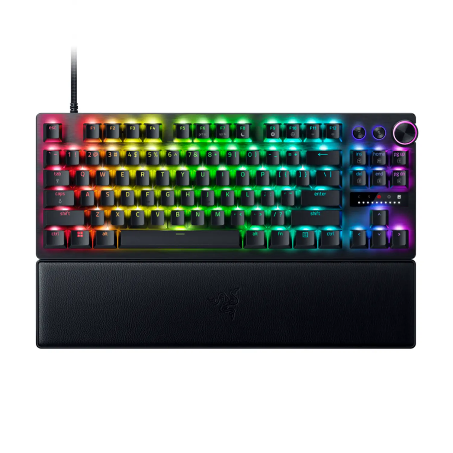 Razer Huntsman V3 Pro TKL Layout Analog Optical Esports Gaming Keyboard - Smooth, Adjustable, LED Array