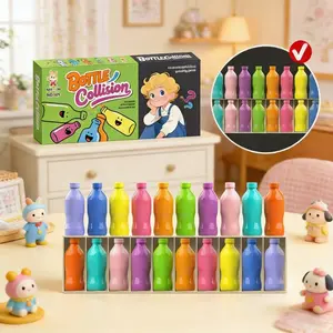 21Pcs Fun Color Guess Bottle Challenge Game, Drink Matching Puzzle Set, Interactive Educational Toy for Kids Memory & Logical Thinking Training, Family Board Game for Adventure & Party Play