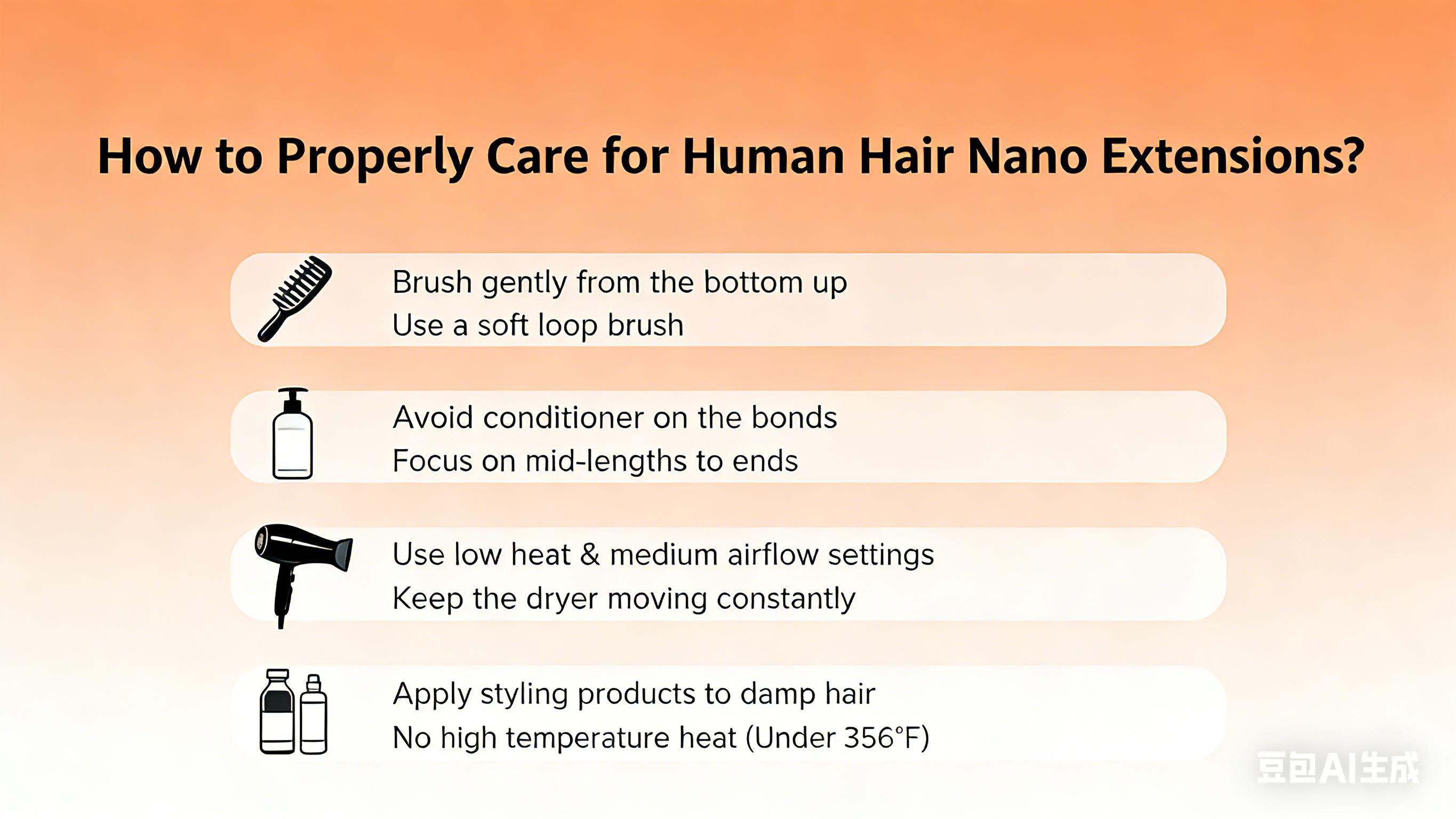 Sunny Hair Nano Bead Hair Extensions (Tools not included) Real Human Hair 14–24 Inch 50g Lightweight Volume for Women SpringStatements