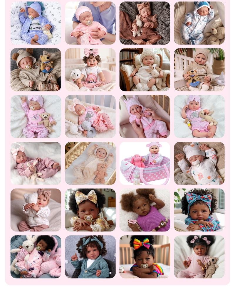 Babeside Realistic Reborn Baby Dolls 17/20/22 Inch Soft Weighted Body Lifelike Newborn Doll Girl & Boy with Gift Box for Kids Age 3+