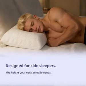 Premium High-Profile Side Sleeper Pillow for Broad Shoulders – Extra Neck & Shoulder Support, Proper Alignment, Works for Side, Back & Stomach Sleepers, All-Night Comfort, Wake Up Refreshed