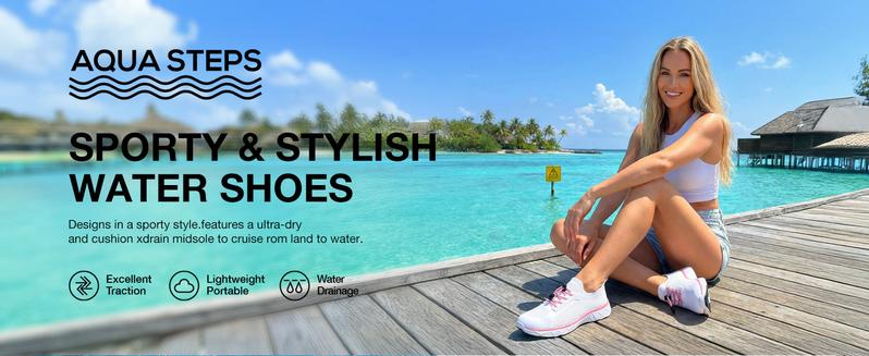 ALEADER Women's Sporty Water Shoes for Beach Pool Water Sports & Outdoor Adventure Lightweight Breathable Design