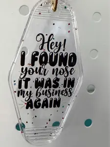 Found your nose hotel keychain
