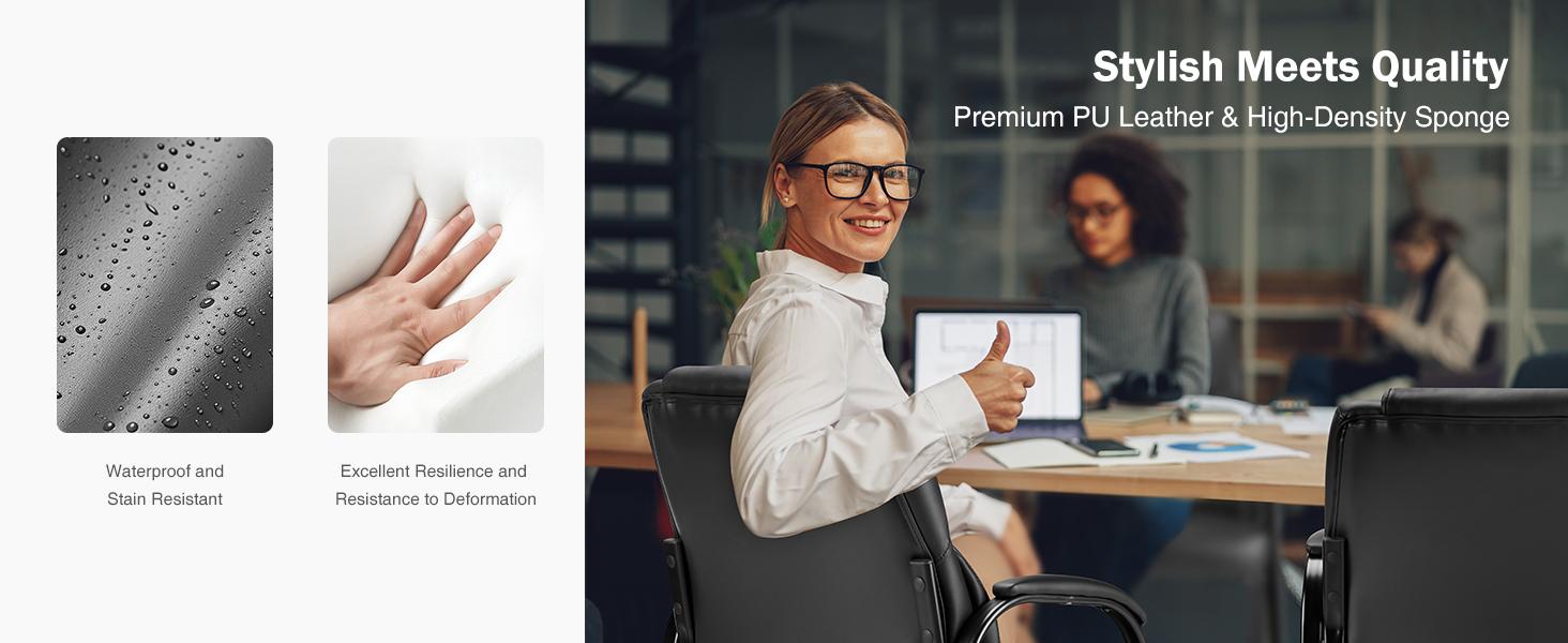 【Deal】Sweet Furniture Waiting Room Chairs, Comfy Padded Arms and Seld Base, for Reception Area Conference Room Lobby Home Computer Desk Bedroom Elderly