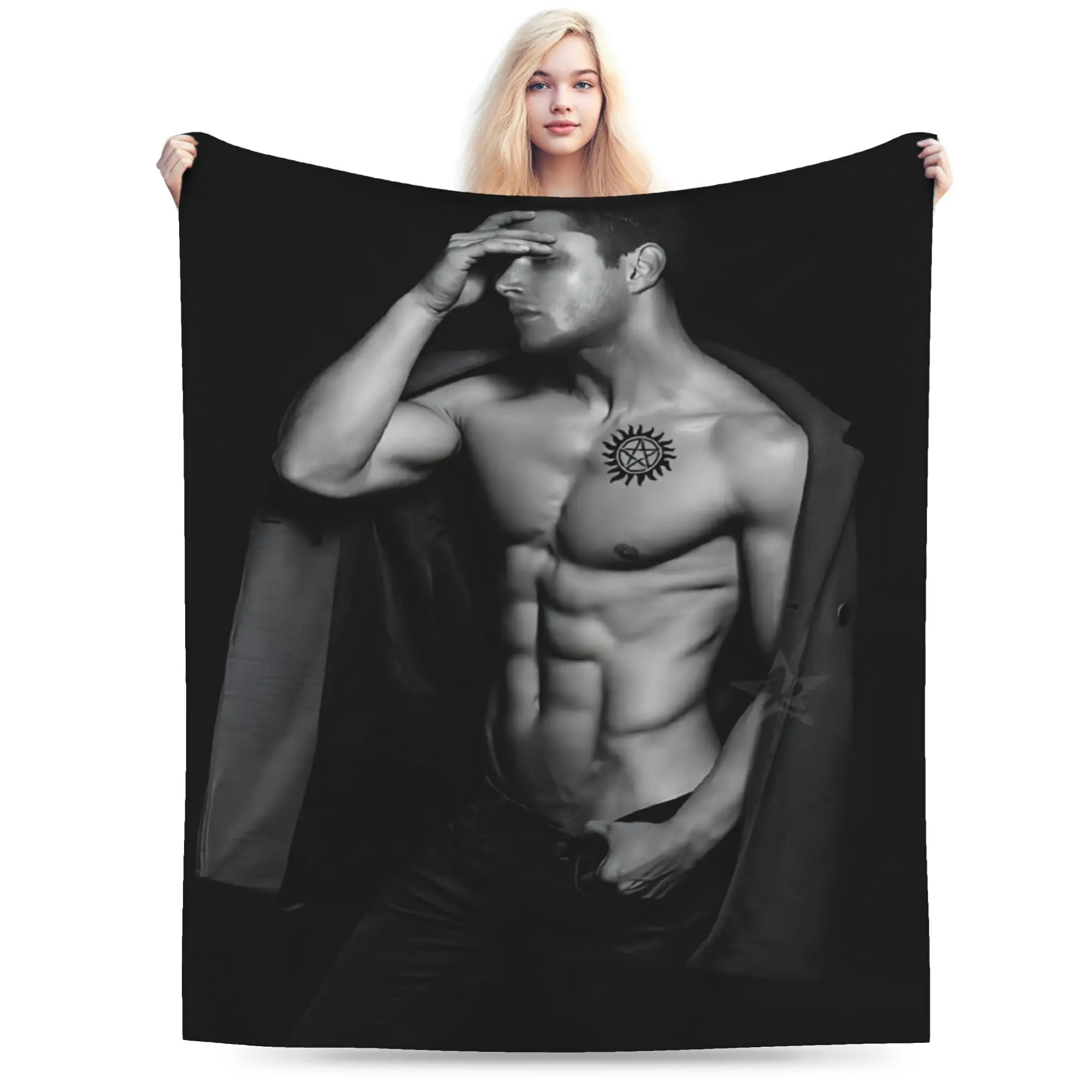 Inspired by Dean Winchester, the latest 2026 lightweight blanket is suitable for naps, camping, and travel. It is ideal for home decoration, a perfect choice for beds or sofas, and a warm gift for family and friends. It is soft, warm, lightweight, suitabl