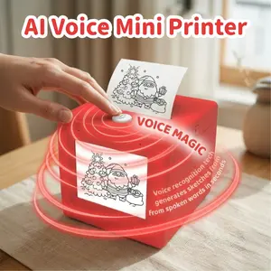 AI Voice Mini Printer, Wireless Portable Smart Gadget | Kids Imagination Learning Toy, DIY Craft & Home Office Essential-YY