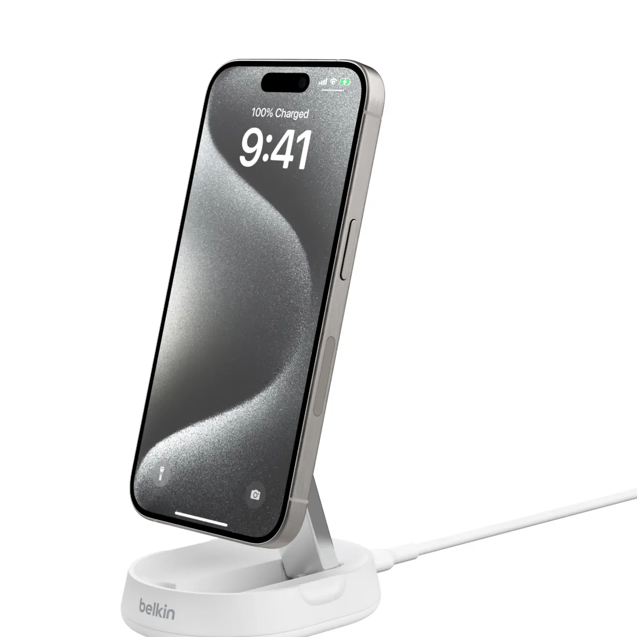 Belkin BoostCharge Pro Convertible Magnetic Wireless Charger Stand - Qi2 15W Adjustable Super Fast Charger, MagSafe Compatible for Smartphones & Mobile Devices