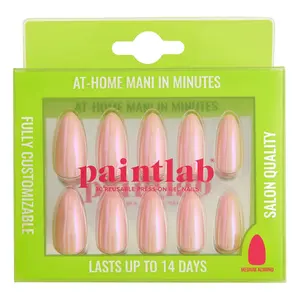 Cotton Candy Chrome Press-On Nails