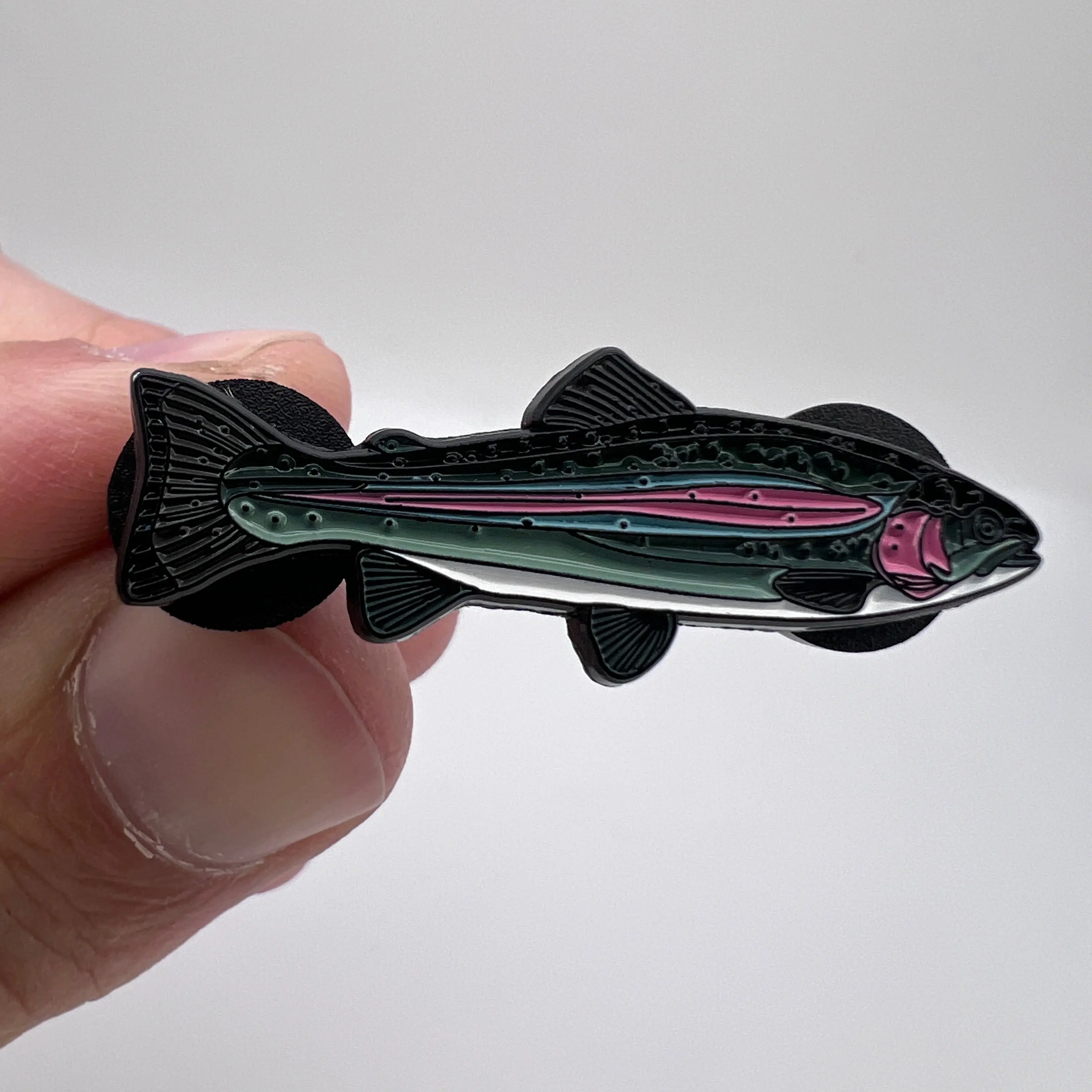 Rainbow Trout   - Fish Pin with Gift Box