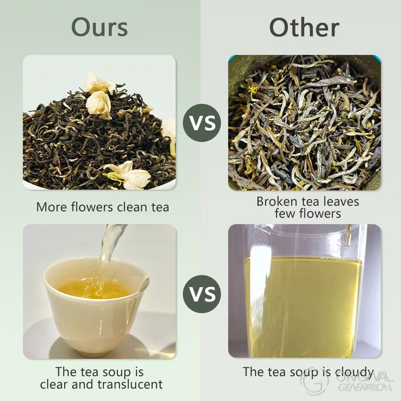 Jasmine In The Snow Jasmine Tea 75g 2.5g×48pack Fresh Green Tea And Summer Jamine Individual Package Imprinted 7 Times With Green Tea