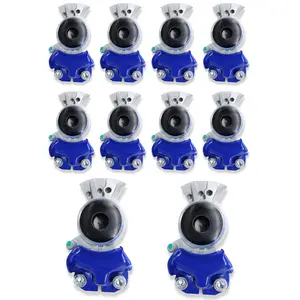 TORQUE 10 Pack Blue Service Standard Gladhand| Universal Aluminum Air Brake Coupler for Tractor-Trailer & Semi Trucks | Replaces Velvac 035045, Bendix 278850 (TR035045)