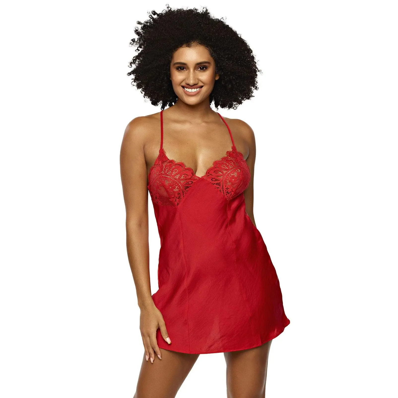 Jezebel by Felina Rita Lace & Satin Chemise