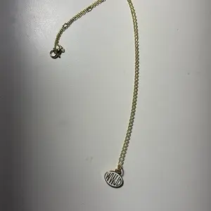 WWJD white and gold necklaces
