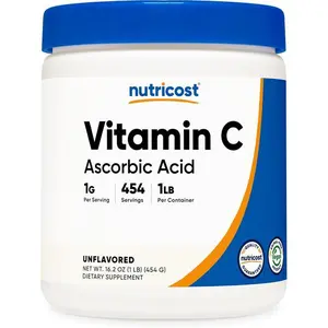 Nutricost Pure Ascorbic Acid Powder (Vitamin C) 1LB