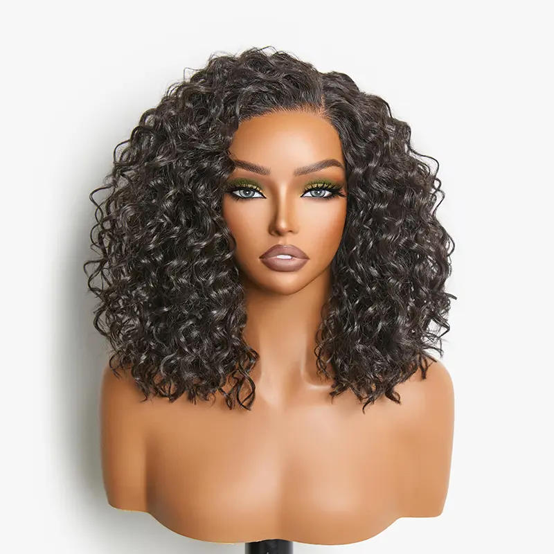 [New Arrival] Frodio Veralux™ Blend Human Hair Curly T-Part Lace Wig Pre-Cut Lace | Glueless, Natural Hairline, Fluffy Curls, Ready to Wear #summervibes