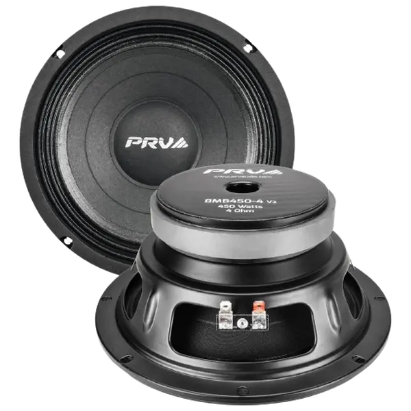 1x PRV Audio 8MB450-4 V2 8" Midbass Woofers 900 Watts 4 Ohm - PRV 8MB Speaker