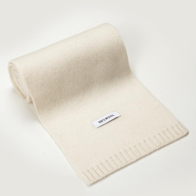 100% Wool Solid Color Scarf Elegant Thickened for Women  Men Fashion Accessories for Fall  Winter Chunky Herringbone Casual All - Season Wear balaclava floral print long scarf leopard hat stylish formen and outdoor