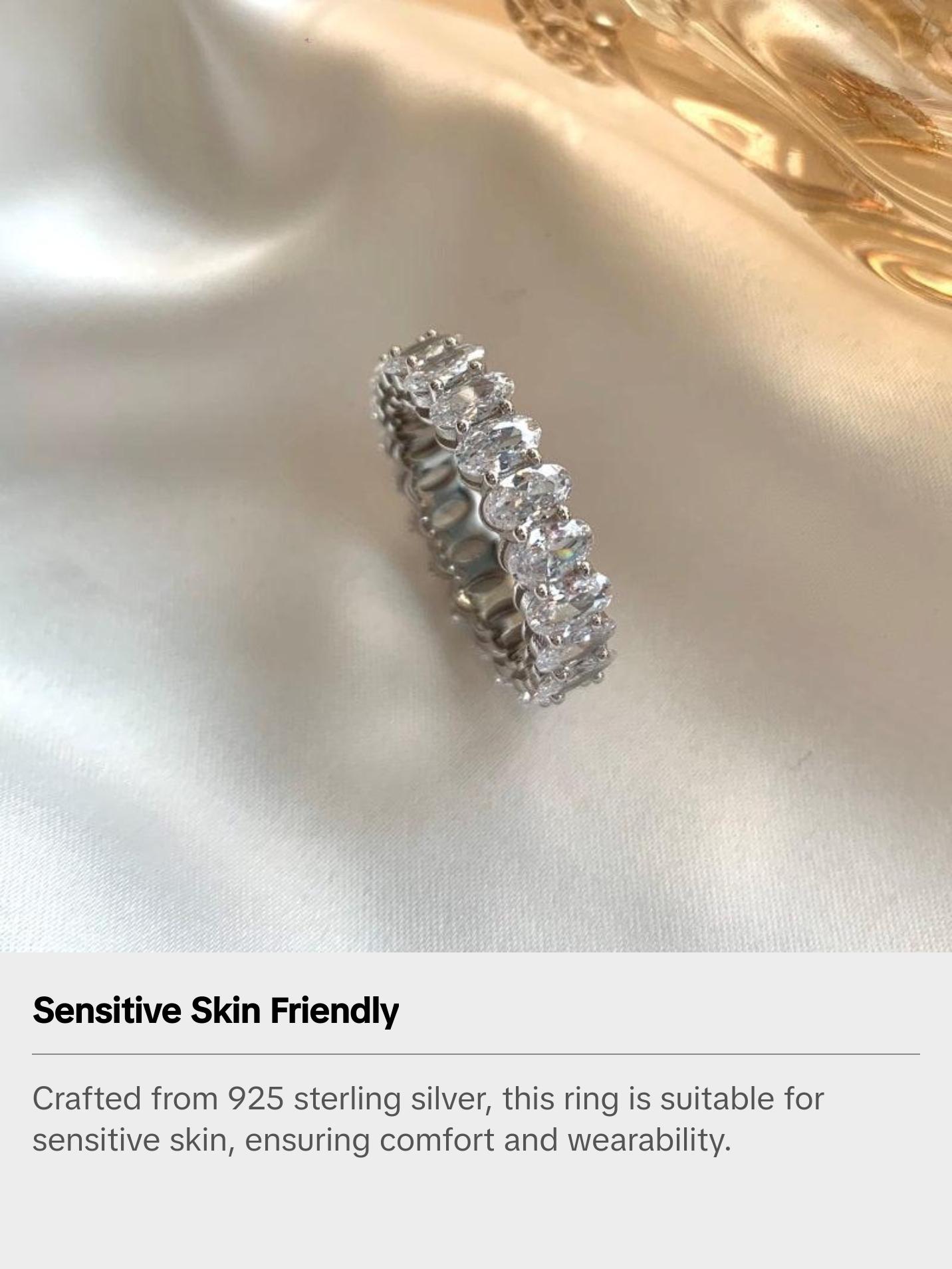 Dallas Oval Cut Eternity band