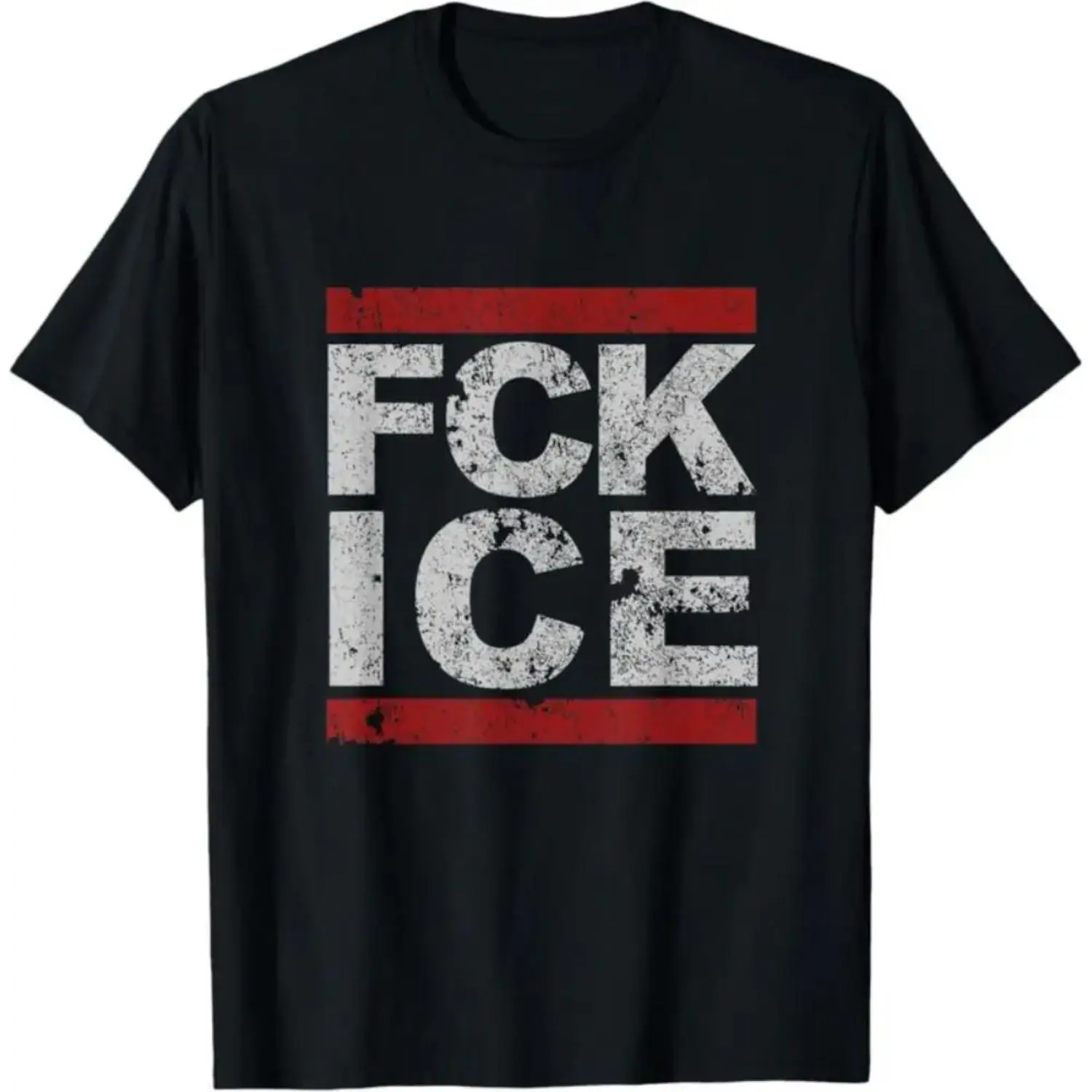 Fck Ice Distressed T-Shirt | Unisex Cotton T-Shirt | Unique Gift Tee