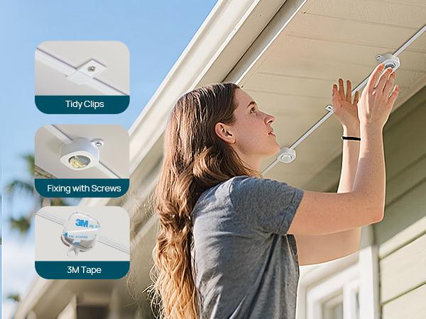 [Daily & Security Lighting] Linkind Smart Permanent Outdoor Lights 100ft RGBTW Christmas Lights 85 Scenes Modes IP67 Waterproof Alexa & Google Assistant Compatible for Daily Holiday Decorations