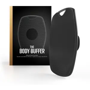 The Body Buffer Premium Silicone Scrubber for Nourishing, Cleaning & Exfoliating Your Skin - Lather Boosting Bristles with Ergonomic No-Slip Handle, Long-Lasting & Easy to Clean (1-Pack)