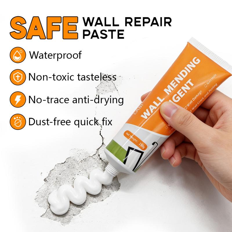 Drywall Patch Repair Kit 250g Wall Mending Agent Multi-functional Quick-drying Paste Adhesive Heavy Duty Concrete Sealant Waterproof Self-adhesive Drywall Patch Repair Kit 250g Wall Mending Agent Multi-functional Quick-drying Paste Adhesive Heavy Duty Concrete Sealant Waterproof Self-adhesive