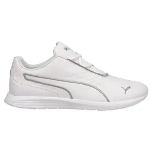 PUMA Womens Ella Lace Up Sneakers Shoes Casual - White