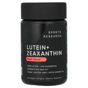 Sports Research Lutein + Zeaxanthin, Plant-Based, 120 Veggie Softgels