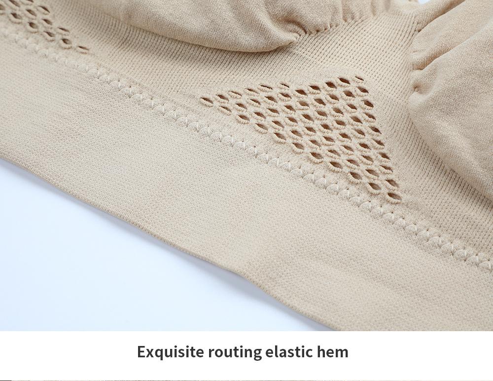 Women's Plus Size Sports Bra Seamless Underwear with Pads Plus Size Push-Up Tank Top Bra