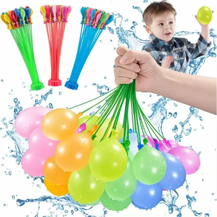 444Pcs Quick Fill Self Sealing Water Balloons, Multicolor Bulk Splash Water Balloons for Kids Adults Summer Backyard Pool Party Outdoor Games