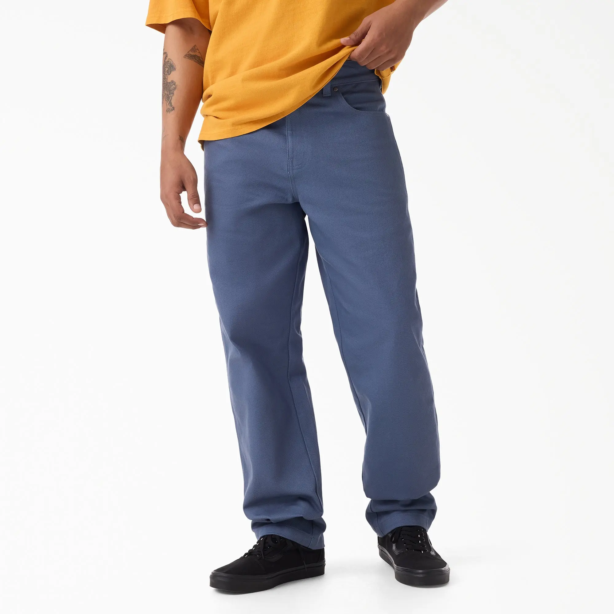 Dickies Wellsville Baggy Tapered Twill Pant, Lightweight Stretch Comfort, Workwear Style Casual Fabric