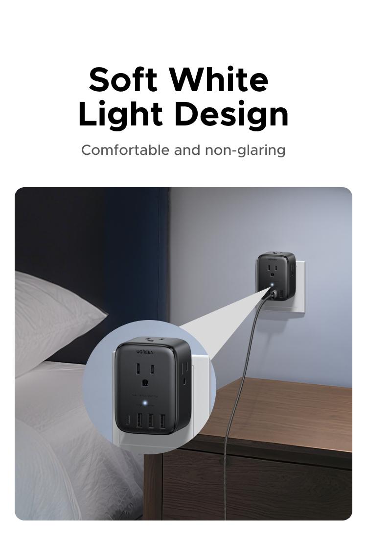 UGREEN USB-C Charging Station with AC Outlet, Nexode 8-in-1 Power Strip for Home and Office, with 4 AC, 1 USB C & 2 USB A for MacBook Pro/Air, iPad, iPhone 17 16，TikTokShopBlackFriday ,TikTokShopHolidayHaul
